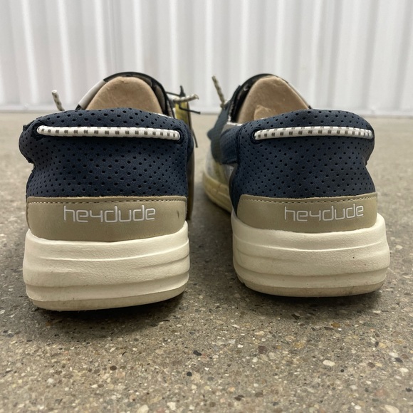 Gently Worn EUC Hey Dude Casual Welsh Ocean stylish comfortable shoes size 10 - Picture 9 of 16